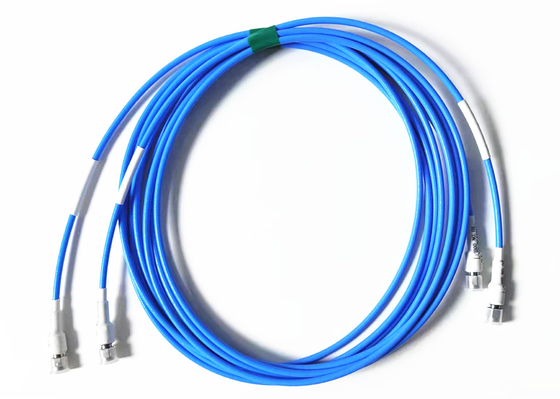 Zespoły kabli RF o długości 3000 mm Niklowany kabel 6 GHz Flex402 Średnica kabla = 0,91 mm