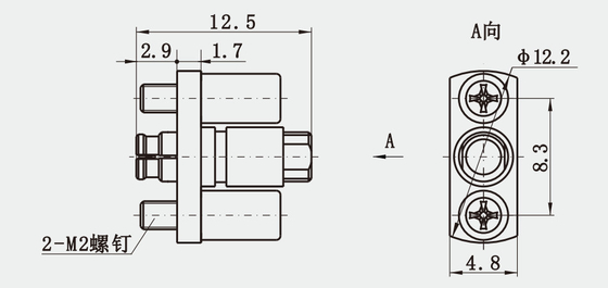 Socket RF Connector For CXN3506 Cable For Seamless RF Connections