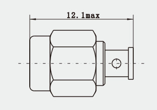 Mini SMA Beryllium Copper SSMA Male RF Connector for SFF-50-1 Cable
