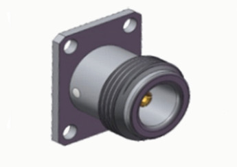 N Type Female Flange Hole Mount RF Coaxial Connector