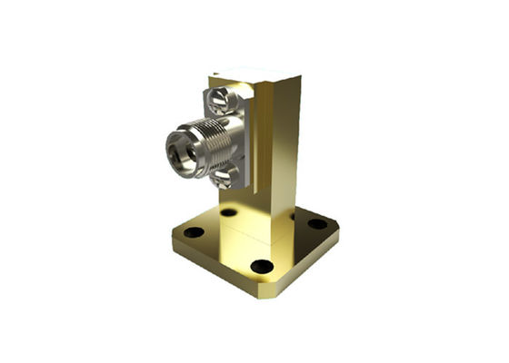 WR28 BJ320 To K 2.92mm Female Right Angle High Power Waveguide To Coax Adapter K/BJ320-KFP1