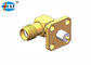50Ohm Gold Plated SMA Connector 4 Holes Flange SMA Receptacle Connector