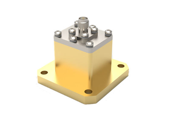 8.2GHz~12.5GHz WR90 do SMA Kobieta End Launch Waveguide To Coax Adapter SMA/BJ100-KFE2