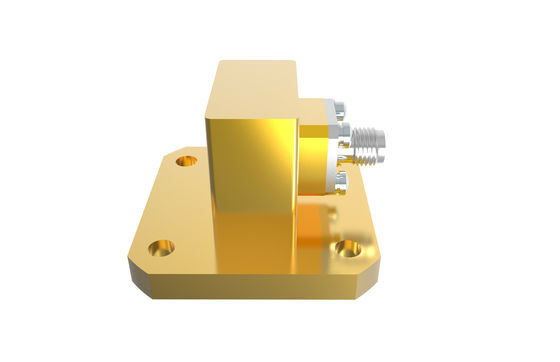 9.84GHz~15GHz WR75 do SMA Kobieta Pod kątem prawym Przewodnik fal do adaptera koaksalnego SMA/BJ120-KF6