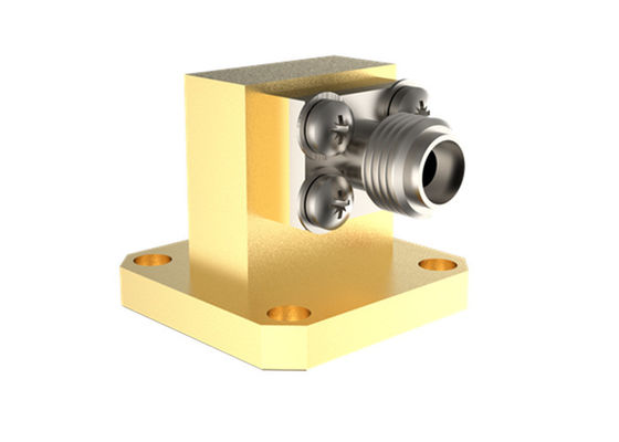 11.9GHz~18GHz WR62 do SMA Kobieta Pod kątem prawym Przewodnik fal do adaptera koaksalnego SMA/BJ140-KF15