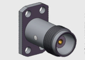 50 omów komercyjnej klasy gniazdo TNC żeńskie, montaż kołnierzowy 4-otworowy