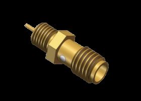 SSMA żeńskie / Jack z mocowaniem na panelu złącze mikrofalowe RF coaxial, śruba 10-36UNS-2