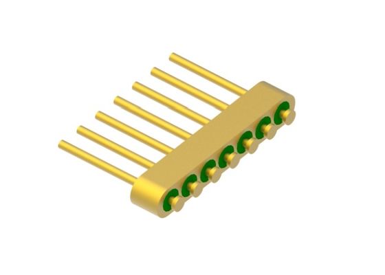 7-Pin głowica paznokci Szkło do metalu Hermetyczna pieczęć głowica z złotymi drutami wiązania powierzchni MC-630-JH