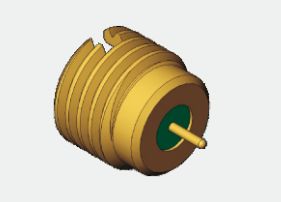 50Ω Hermetycznie uszczelnione złącze koncentryczne SMPM męskie, przepustowe RF 0,3 MHz-40 GHz 170 V