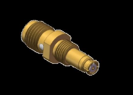 Adapter SMA proste gniazdo do gniazda SMP, zakres częstotliwości 0,3 MHz do 18 GHz, użycie komponentu mikrofalowego