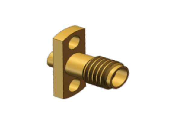 50Ω 18GHz SSMA męski Mini SMA do montażu kołnierzowego kabel koncentryczny RF pasujący do kabla .086, RG405