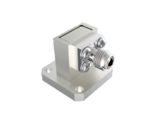 BJ320/WR 28 Przewodnik fali do 2,92 mm K Adapter typu 26.4GHz~38GHz Prawy kąt łączników radiowych lotniczych wykorzystujących pasmo Ka