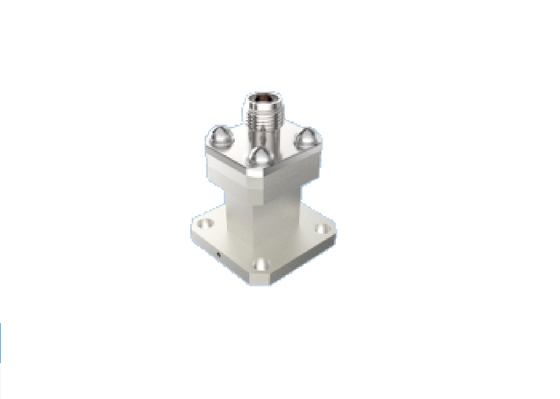 WR28 BJ320 Falowód końcowy do adaptera koncentrycznego typu K 2,92 mm Pasmo Ka 26,4 GHz-38 GHz klasy lotniczej RF Waveguide Coax Złącze przejściowe