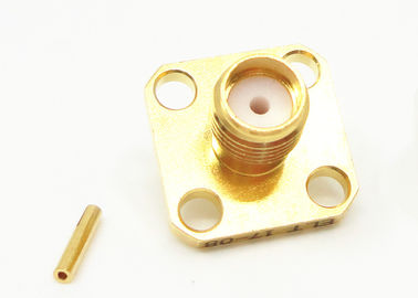 Złącza kabli koncentrycznych RF Lutowane mocowanie 50Ohm Żeńskie SMA Jack Connector do kabla RG405