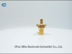 Wysokiej niezawodności kobiecy przegród RF SMA kabel złącza złoto pokryte dla kablu 086